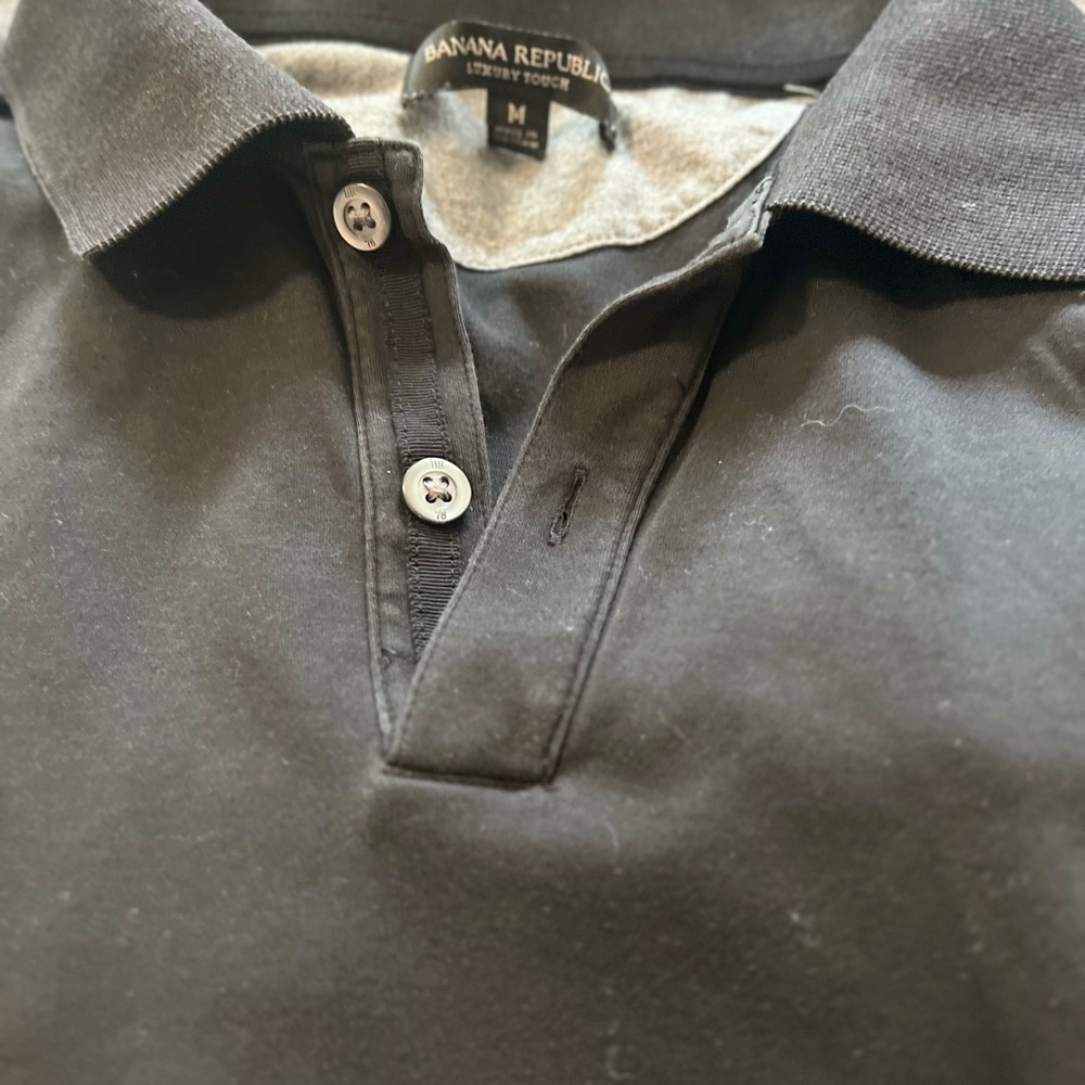 Banana Republic Black Polo Shirt Sleek and Stylish